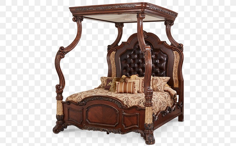 Bedside Tables Canopy Bed Bedroom, PNG, 600x510px, Bedside Tables, Antique, Bed, Bed Frame, Bedding Download Free