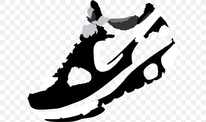 Air Force Nike Sneakers Clip Art, PNG, 600x488px, Air Force, Air Jordan, Art, Black, Black And White Download Free