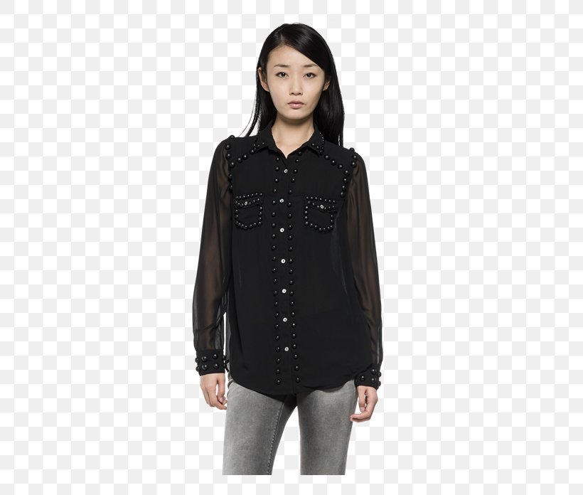 Blouse Button Dress Shirt Diesel, PNG, 560x696px, Blouse, Black, Blazer, Button, Clothing Download Free