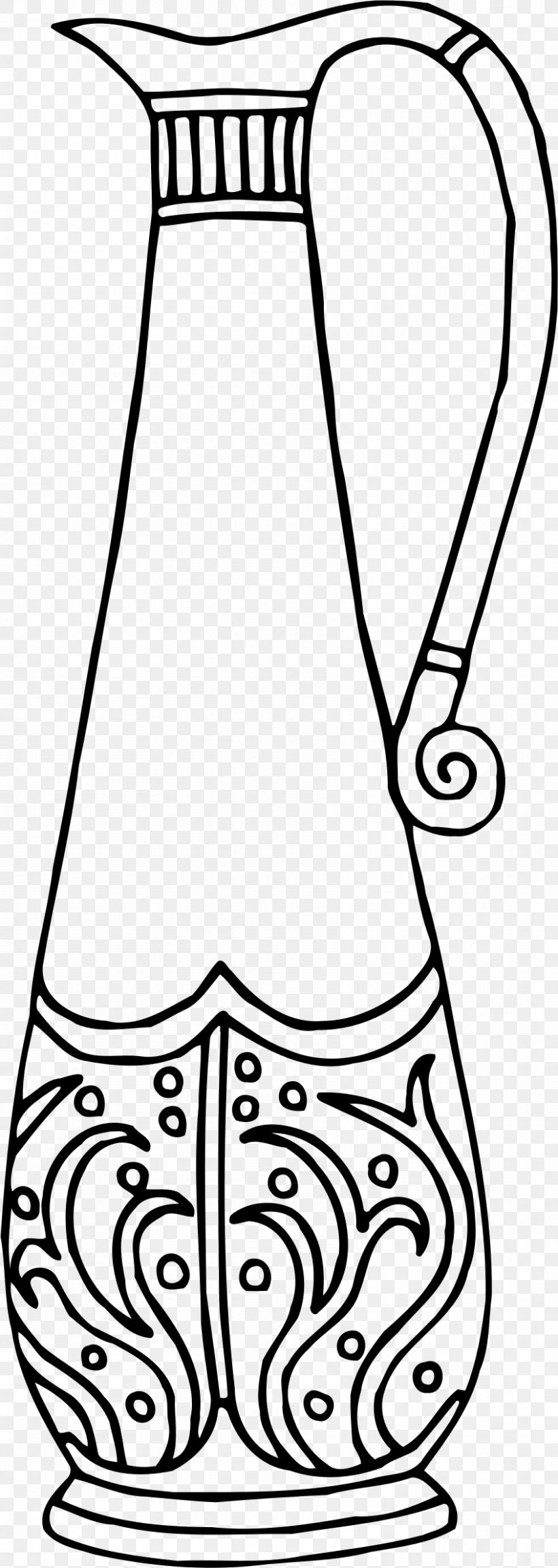 Black And White Line Art Drawing, PNG, 846x2377px, Black And White, Area, Art, Cartoon, Clothing Download Free