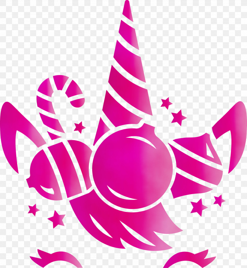 Pink Magenta Logo, PNG, 2767x3000px, Unicorn, Christmas Unicorn, Logo, Magenta, Paint Download Free