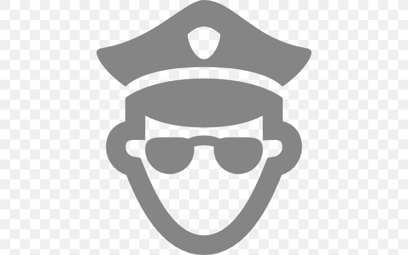 Police Officer Symbol, PNG, 512x512px, Police Officer, Black And White, Eyewear, Glasses, Headgear Download Free