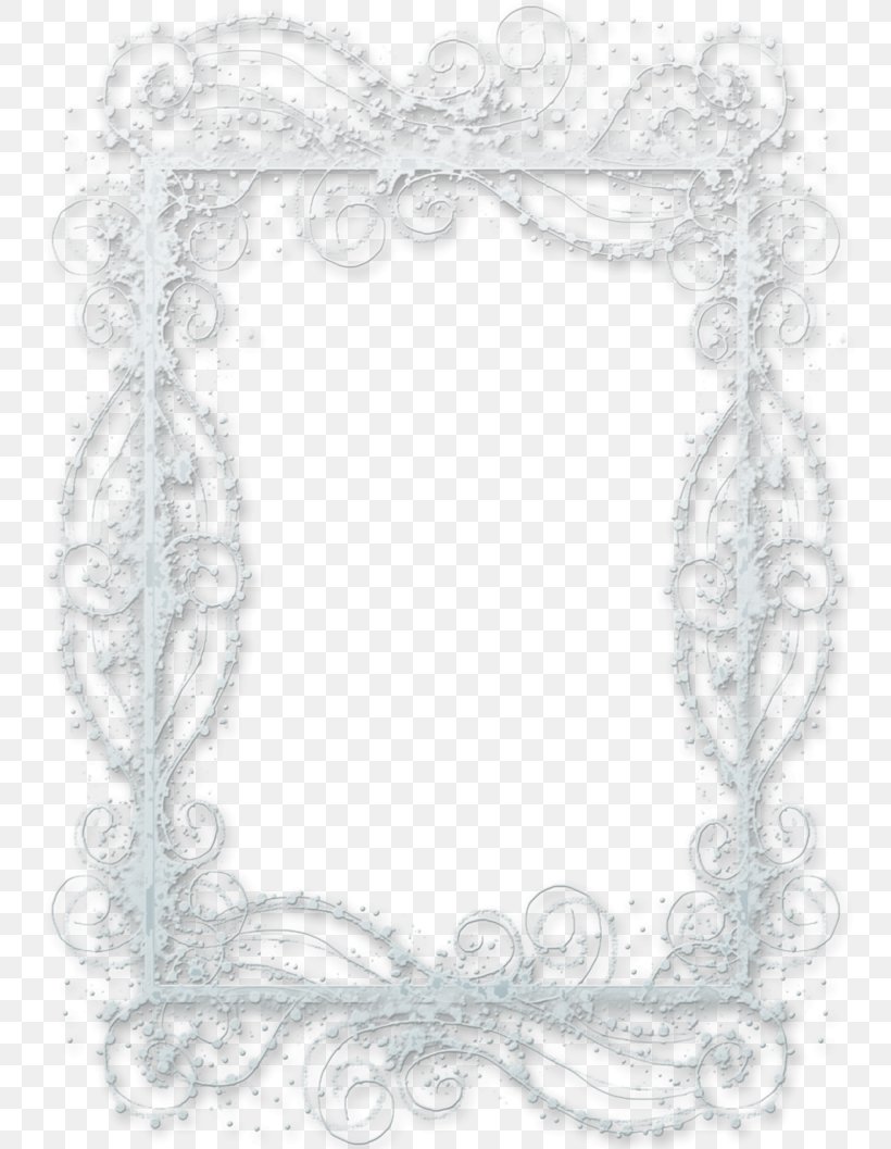 Snowflake Picture Frames Clip Art, PNG, 755x1057px, Snow, Black And White, Computer Graphics, Digital Photo Frame, Graupel Download Free