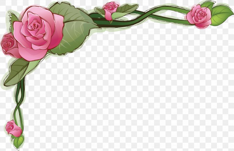 Flower Rose Picture Frames Paper Clip Art, PNG, 4299x2774px, Flower, Artificial Flower, Bud, Cut Flowers, Decorative Arts Download Free