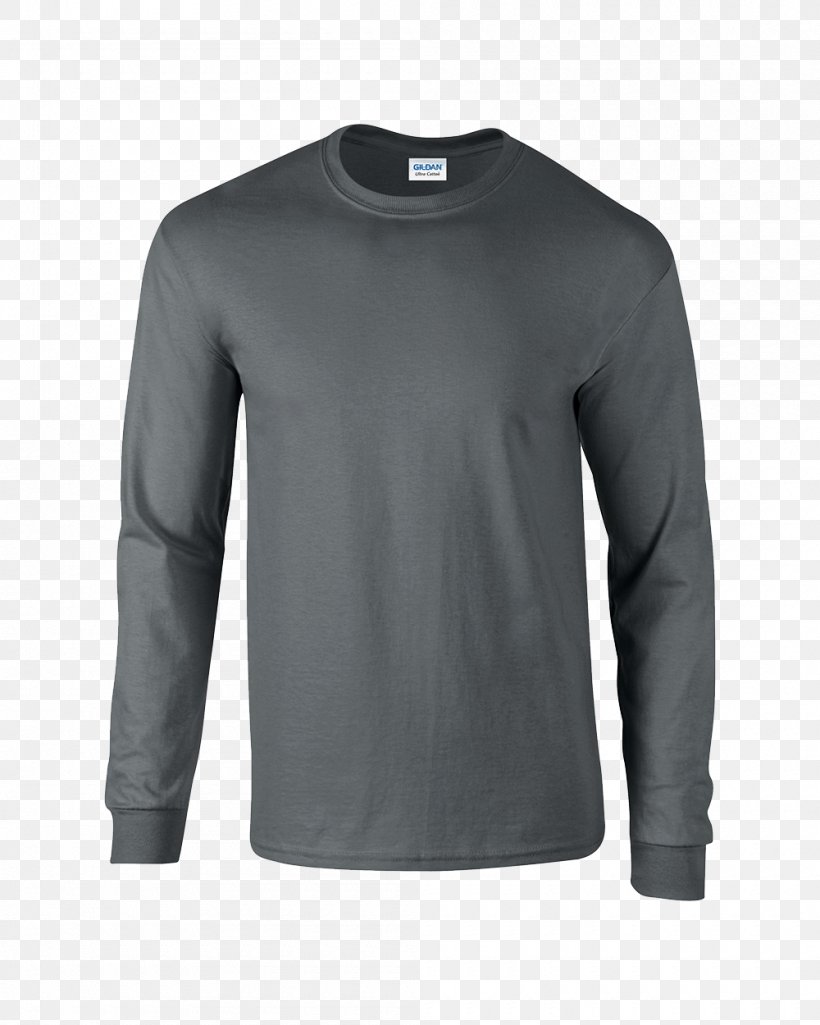 Long-sleeved T-shirt Gildan Activewear, PNG, 1000x1250px, Tshirt, Active Shirt, Bib, Black, Clothing Download Free