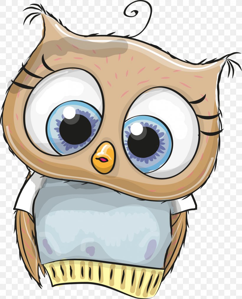 Owl Cartoon Illustration, PNG, 1811x2235px, Owl, Beak, Bird, Bird Of Prey, Cartoon Download Free