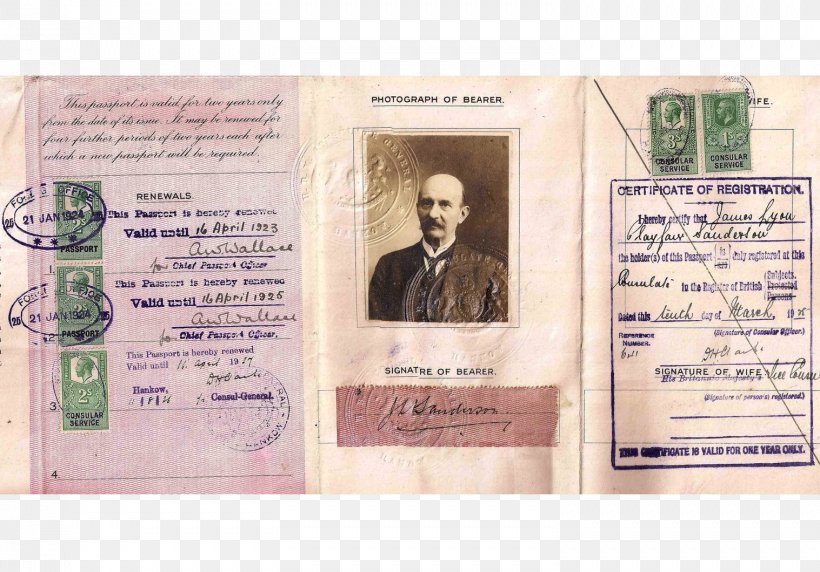 1920s British Passport United Kingdom Nansen Passport, PNG, 1517x1060px, British Passport, British Indian Passport, Chinese Passport, Citizenship, German Passport Download Free