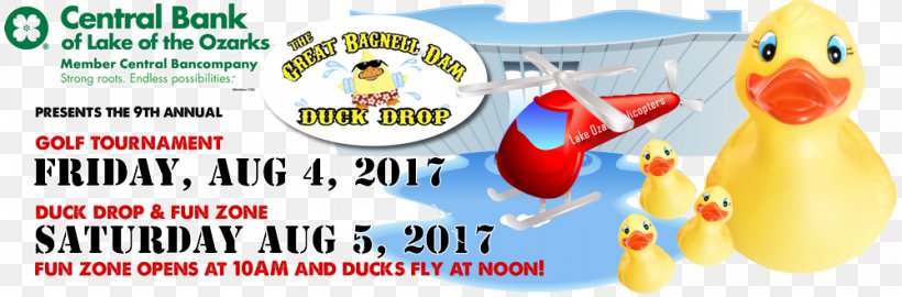 Rubber Duck Bagnell Dam Lake Of The Ozarks, PNG, 1000x330px, Duck, Advertising, Bagnell Dam, Beak, Business Download Free