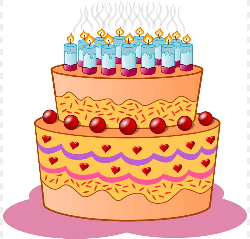 Birthday Cake Wedding Cake Icing Cupcake Clip Art, PNG, 800x785px, Birthday Cake, Baked Goods, Birthday, Buttercream, Cake Download Free