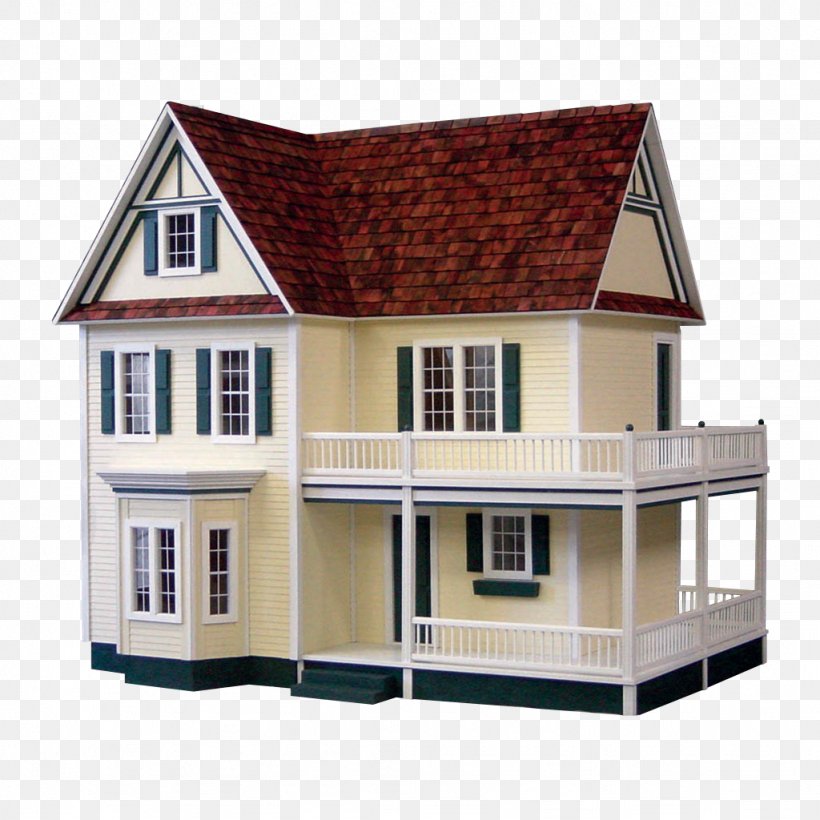 Dollhouse Building Farmhouse Porch, PNG, 1024x1024px, Dollhouse, Building, Doll, Elevation, Facade Download Free