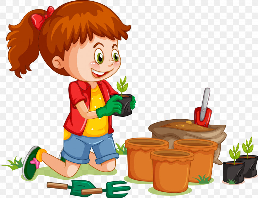 Girl Plant Earth Day, PNG, 3000x2302px, Girl, Arbor Day, Cartoon, Child, Earth Day Download Free