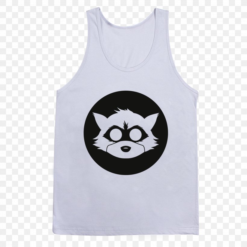 Raccoon T-shirt Logo YouTube Giant Panda, PNG, 3090x3090px, Raccoon, Active Tank, Black, Brand, Clothing Download Free