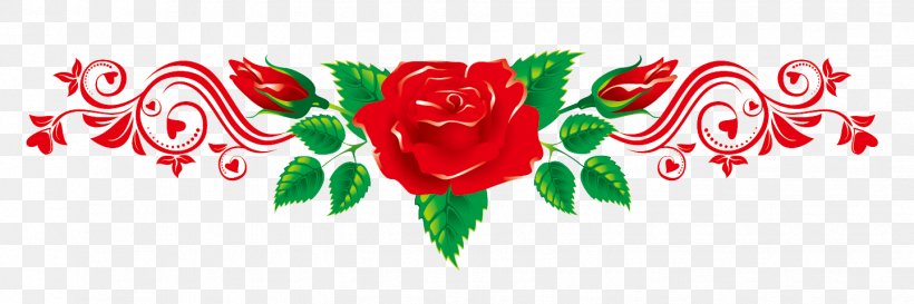 Rose Ornament Clip Art, PNG, 1441x480px, Rose, Decorative Arts, Floral Design, Flower, Flowering Plant Download Free