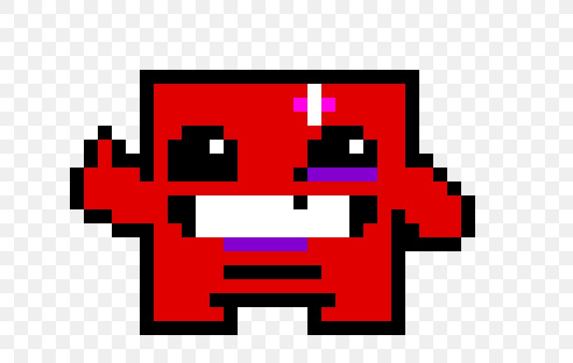 Super Meat Boy Bead Pixel Art Chiptune Video Game, PNG, 760x520px, Super Meat Boy, Area, Bead, Brand, Chiptune Download Free