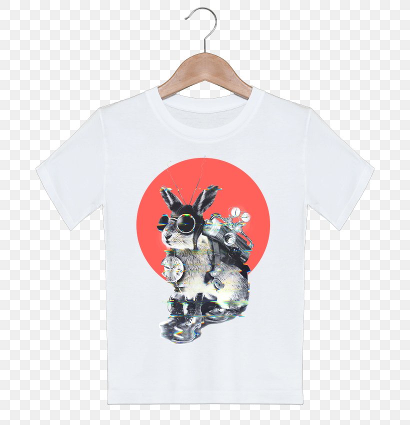T-shirt Time Travel Rabbit Reindeer, PNG, 690x850px, Tshirt, Canvas Print, Child, Christmas Ornament, Clothing Download Free