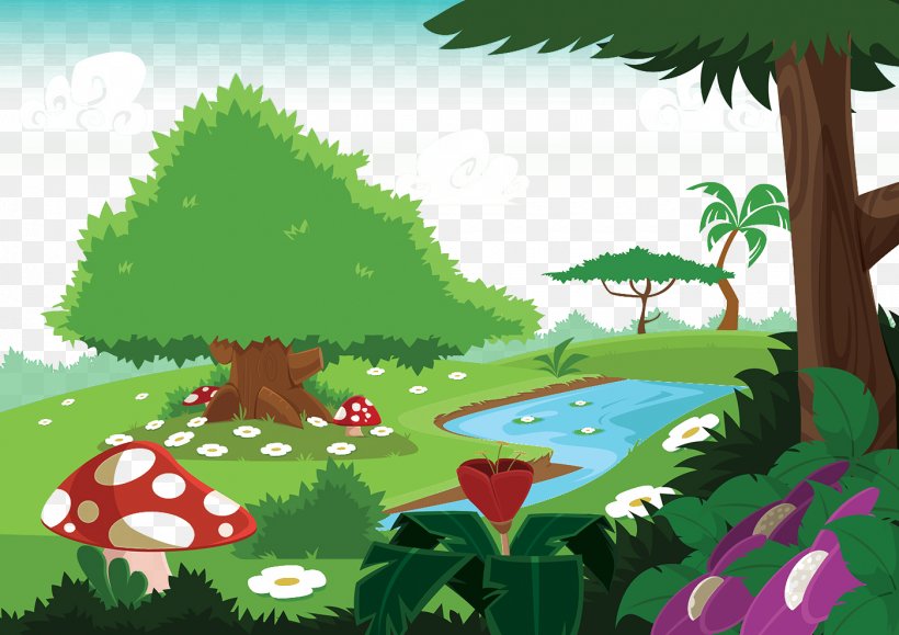 Drawing Forest Illustration, PNG, 1400x990px, Drawing, Art, Biome, Caricature, Cartoon Download Free