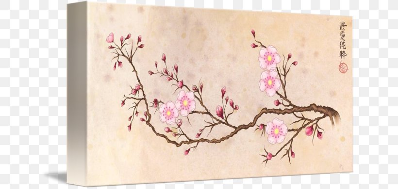 Cherry Blossom Floral Design Work Of Art, PNG, 650x391px, Cherry Blossom, Art, Artwork, Blossom, Branch Download Free