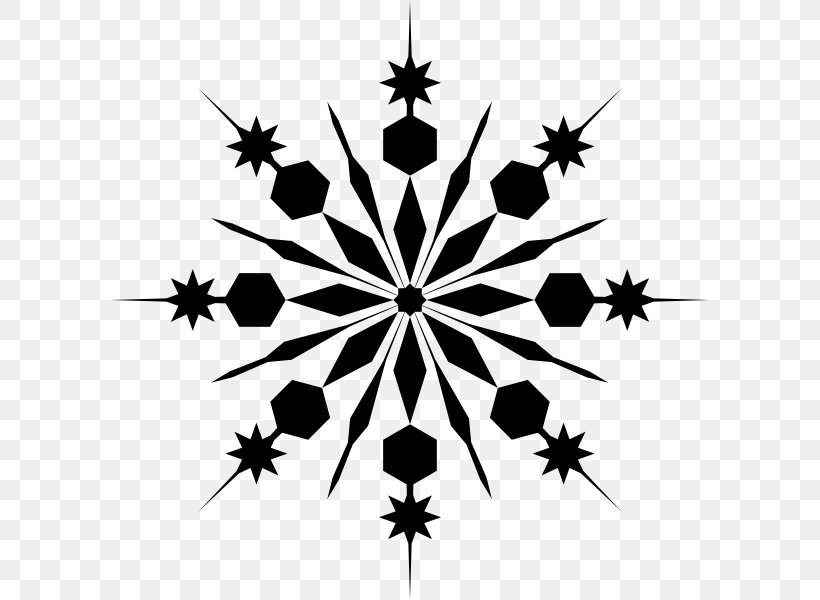 Clip Art Desktop Wallpaper Transparency Snowflake, PNG, 600x600px, Snowflake, Blackandwhite, Plant, Silhouette, Snow Download Free