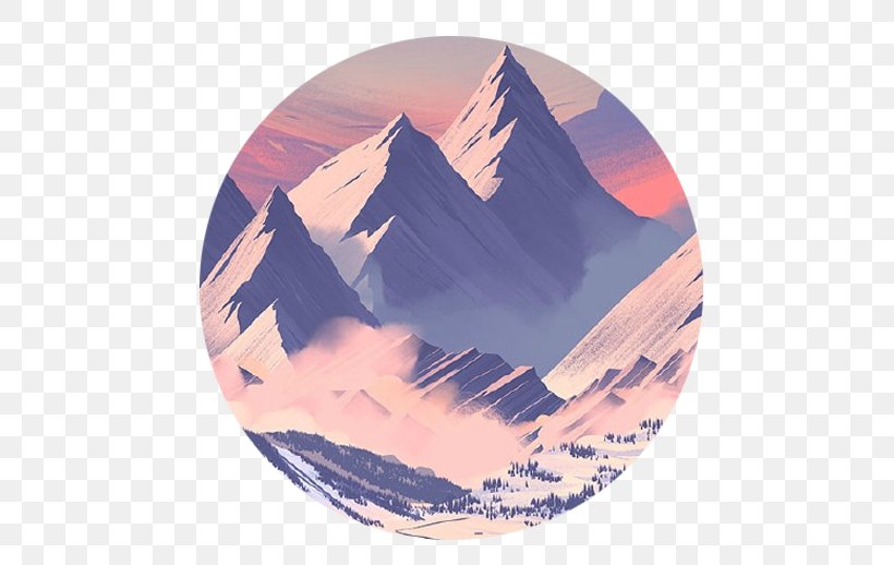 Mountain Snow Art Illustrator Illustration, PNG, 586x518px, Mountain, Alpine Climate, Art, Digital Illustration, Drawing Download Free