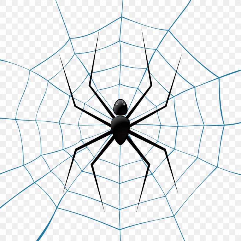 Spider Web Theridiidae Euclidean Vector Illustration, PNG, 1042x1042px, Spider, Arachnid, Area, Author, Black And White Download Free