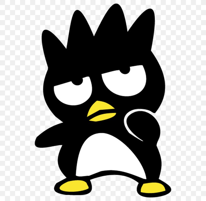 Hello Kitty Badtz-Maru Sanrio Penguin Sticker, PNG, 800x800px, Hello Kitty, Badtzmaru, Beak, Black And White, Brand Download Free