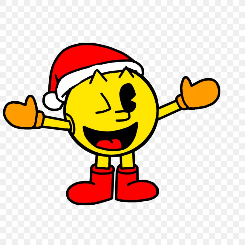 Pac-Man Video Game Santa Claus Mario Hat, PNG, 1280x1280px, Pacman, Area, Bandai Namco Entertainment, Cap, Christmas Download Free