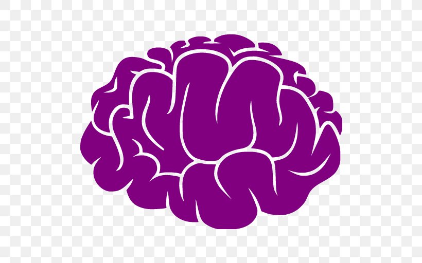 Vector Graphics Clip Art Human Brain, PNG, 512x512px, Brain, Human Brain, Logo, Magenta, Outline Of The Human Brain Download Free