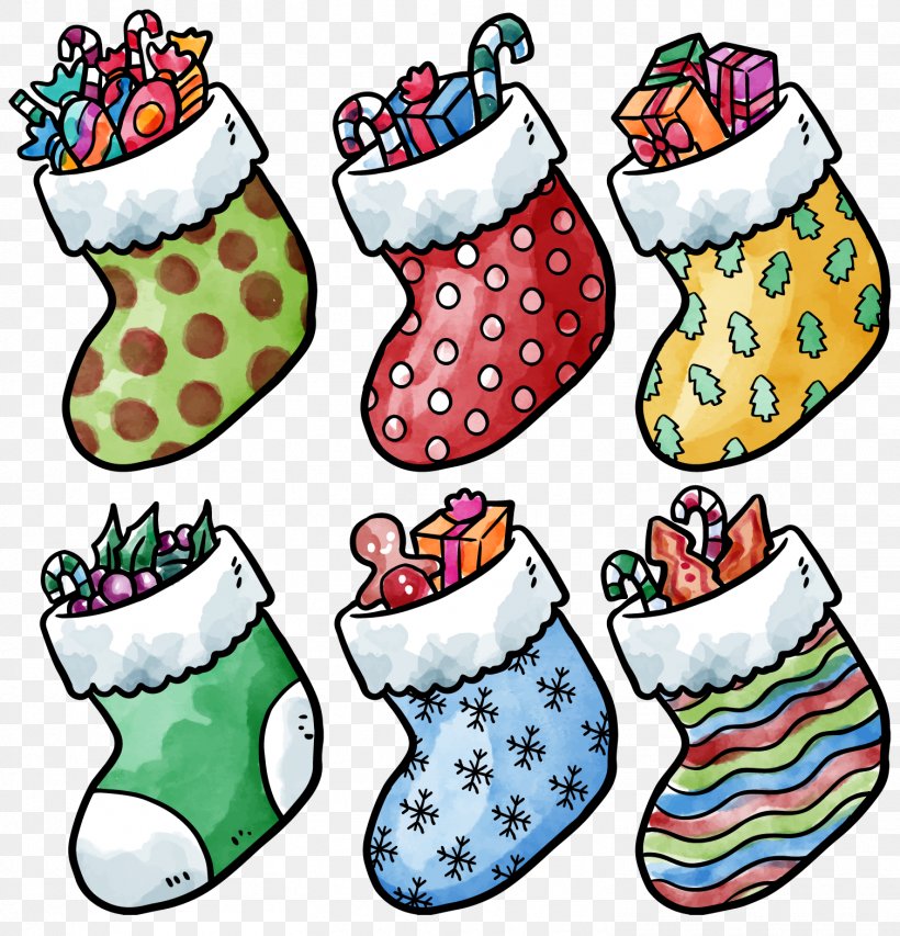 Watercolor Painting Christmas Sock, PNG, 1508x1570px, Watercolor Painting, Artwork, Christmas, Christmas Decoration, Christmas Ornament Download Free