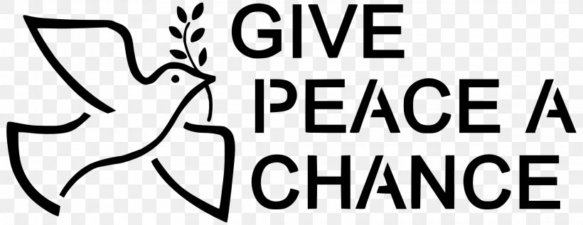 Give Peace A Chance Clip Art, PNG, 1969x763px, Watercolor, Cartoon, Flower, Frame, Heart Download Free