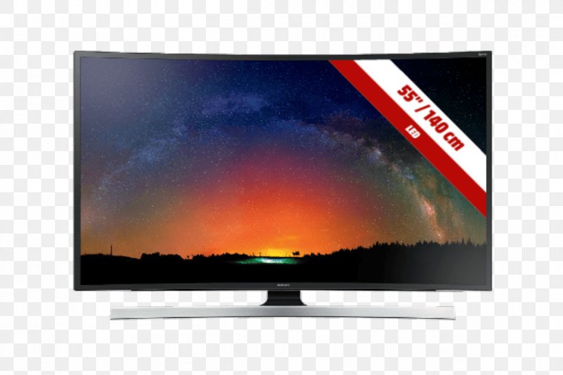 Samsung JS8500 8 Series 4K Resolution Smart TV Ultra-high-definition Television LED-backlit LCD, PNG, 1200x800px, 4k Resolution, Samsung Js8500 8 Series, Computer Monitor, Curved, Display Advertising Download Free