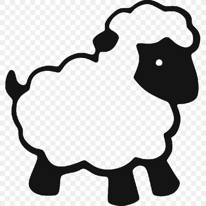 Wall Decal Sheep Sticker Decorative Arts, PNG, 1000x1000px, Wall Decal, Art, Black, Black And White, Car Download Free