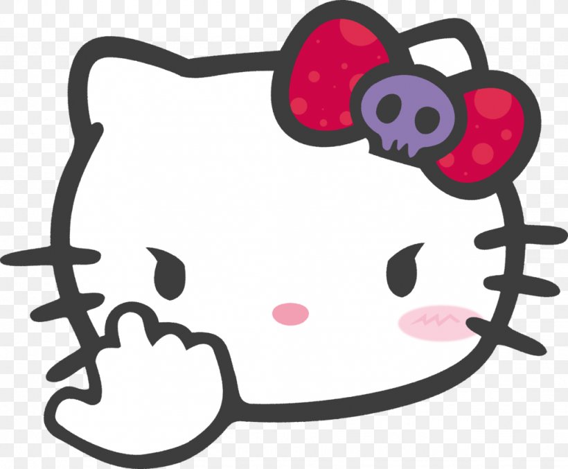 Hello Kitty Car Decal The Finger Sticker, PNG, 1024x846px, Hello Kitty, Bumper Sticker, Car, Decal, Finger Download Free