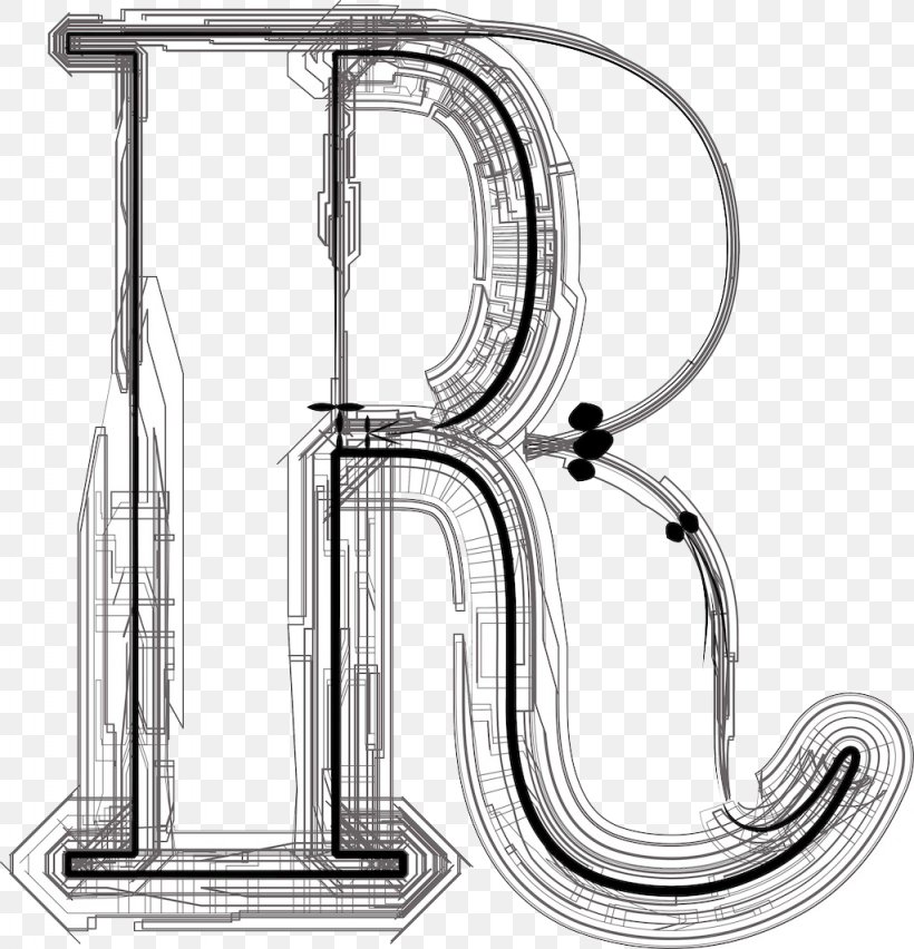 Letter Drawing Illustration, PNG, 1024x1065px, Letter, Alphabet, Black And White, Brass Instrument, Calligraphy Download Free