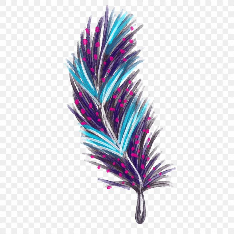 Feather Euclidean Vector, PNG, 1000x1000px, Feather, Animal, Drawing, Gratis, Ifwe Download Free