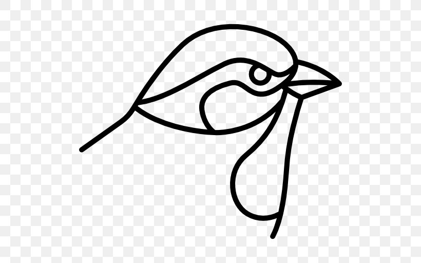 Bird Chicken Feather, PNG, 512x512px, Bird, Artwork, Beak, Black And White, Chicken Download Free