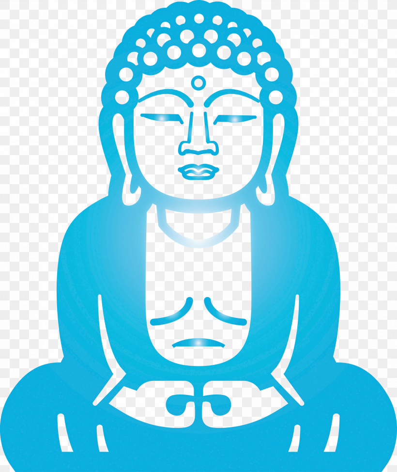Buddha, PNG, 2524x2999px, Buddha, Head, Line Art, Meditation, Turquoise Download Free