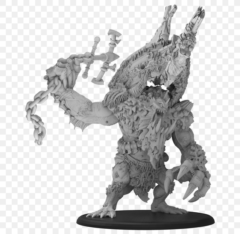 Hordes Warmachine Privateer Press Sea Miniature Figure, PNG, 800x800px, Hordes, Action Figure, Animal, Black And White, Figurine Download Free