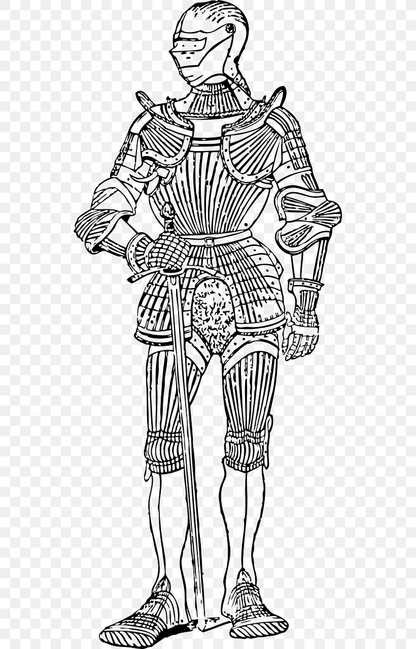 Book Illustration, PNG, 640x1280px, Plate Armour, Arm, Armour, Blackandwhite, Bodysuit Download Free