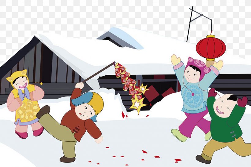 Firecracker Cartoon Chinese New Year, PNG, 1023x683px, Firecracker, Art, Cartoon, Child, Chinese New Year Download Free