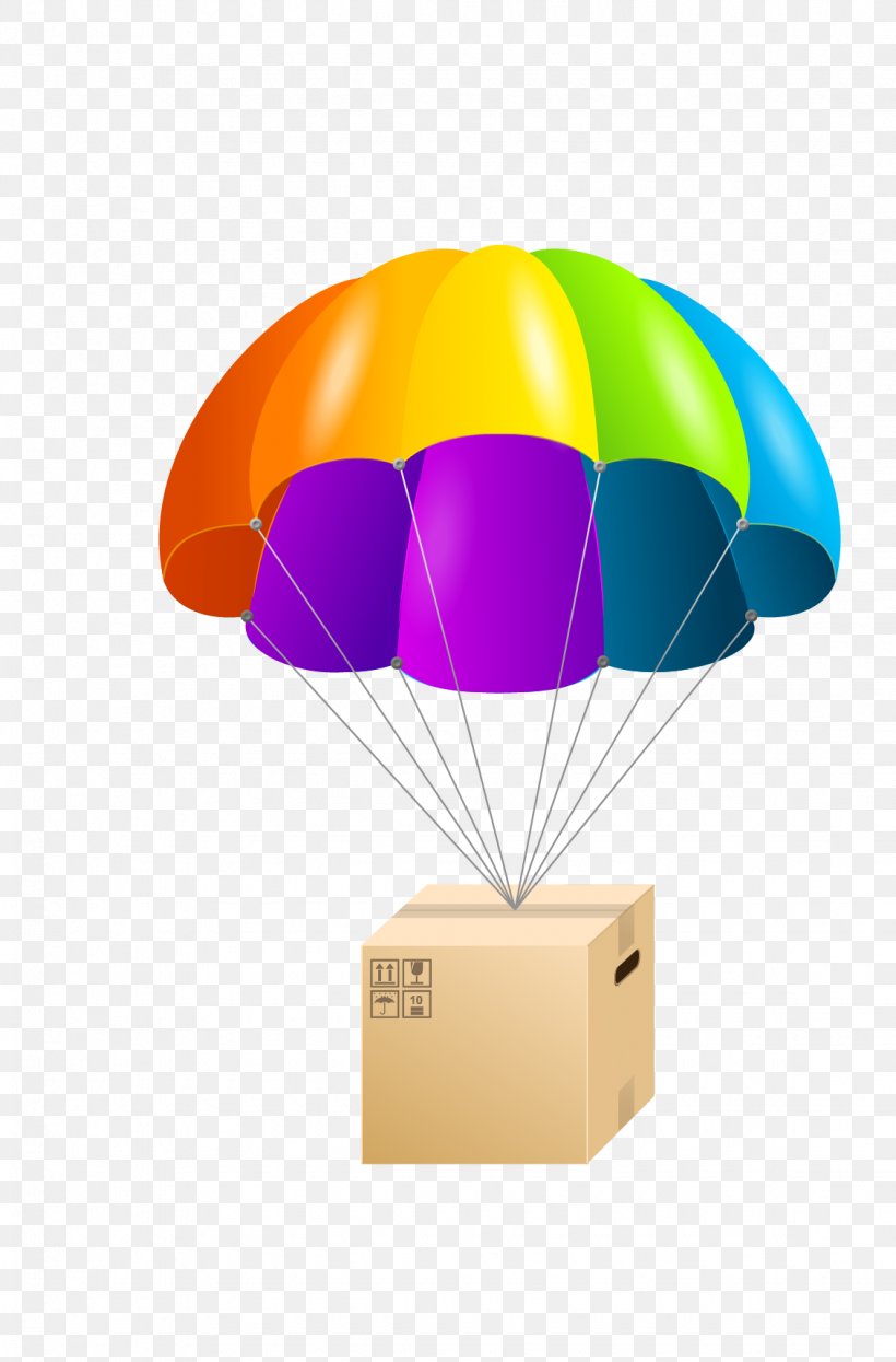 Parachute Stock Illustration Clip Art, PNG, 1130x1717px, Paper, Box, Cardboard Box, Color, Decorative Box Download Free