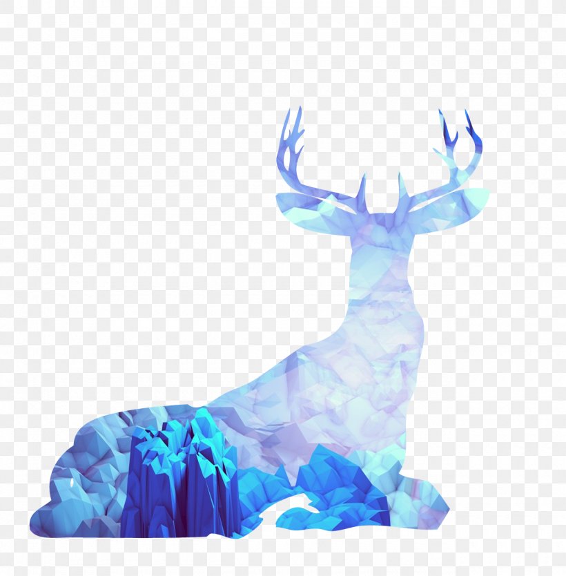 Reindeer Cartoon Download, PNG, 1280x1302px, Reindeer, Animation, Antler, Aqua, Blue Download Free