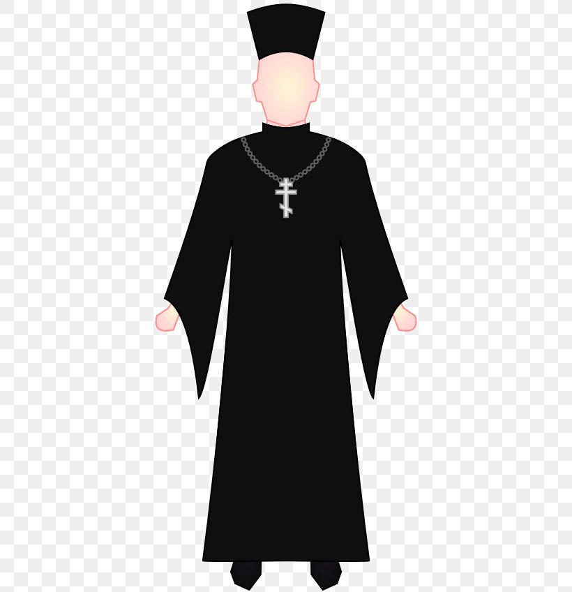 Eastern Orthodox Church Vestment Clergy Priest Clip Art, PNG, 384x848px, Eastern Orthodox Church, Academic Dress, Black, Choir Dress, Clergy Download Free