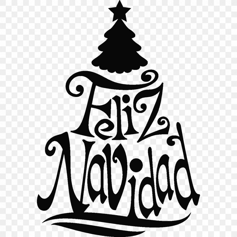 Christmas Tree Spanish Paper, PNG, 1200x1200px, Christmas Tree, Artwork, Black, Black And White, Child Download Free