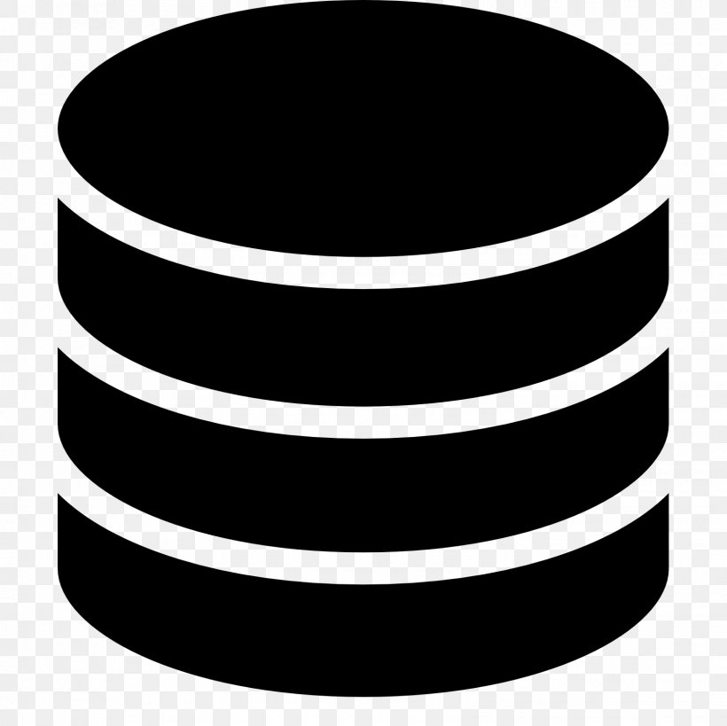 Database Server Microsoft SQL Server, PNG, 1600x1600px, Database, Black, Black And White, Cylinder, Data Visualization Download Free