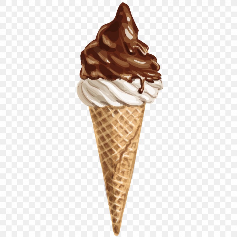Ice Cream Cone Chocolate Ice Cream Sundae, PNG, 1500x1500px, Ice Cream, Chocolate, Chocolate Chip, Chocolate Ice Cream, Cream Download Free