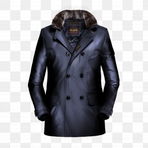 Practical And Colorful Inkstone - Leather Jacket Daunenjacke Overcoat Polyester PNG