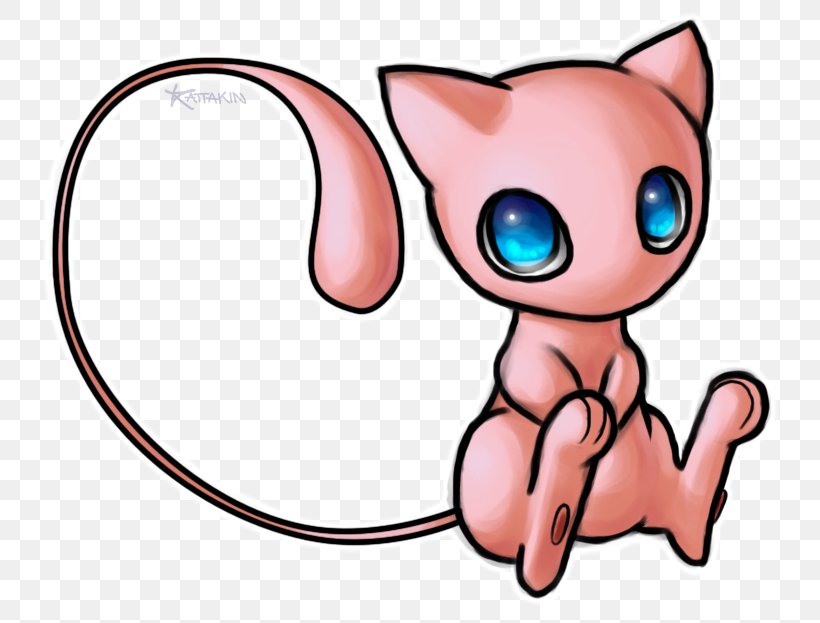 Mew Kitten Whiskers Drawing Pokémon, PNG, 750x623px, Watercolor, Cartoon, Flower, Frame, Heart Download Free