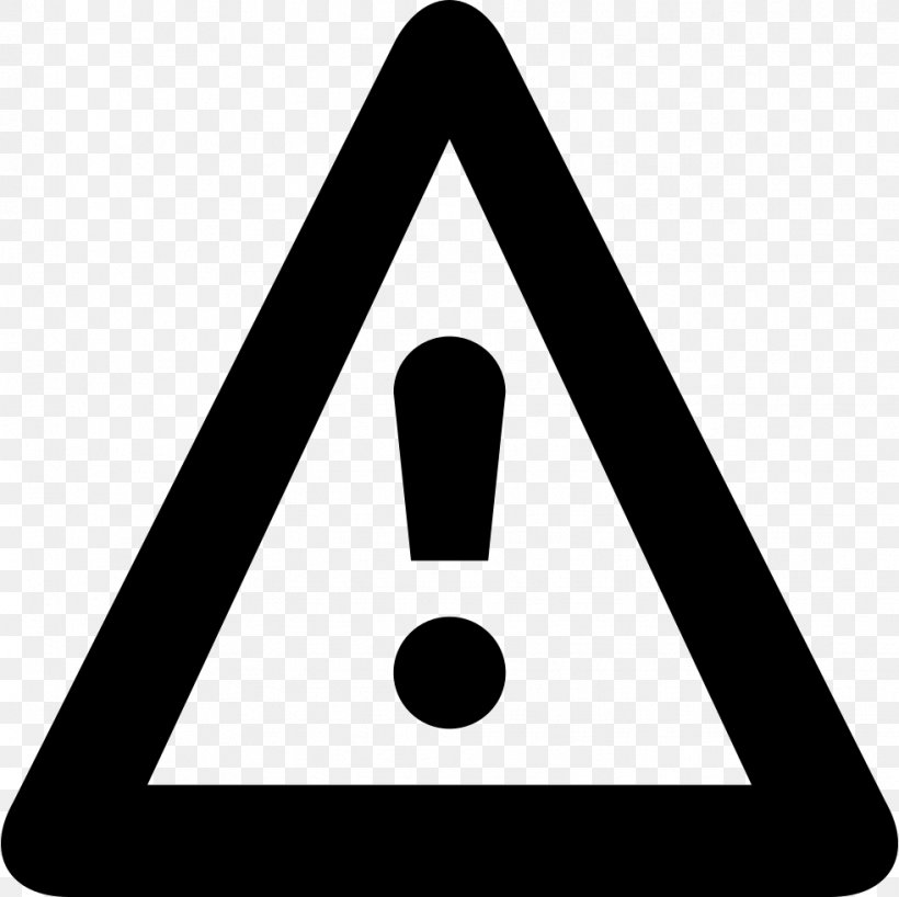 Warning Sign Flosstradamus Exclamation Mark, PNG, 982x980px, Warning Sign, Area, Black And White, Brand, Byb Download Free