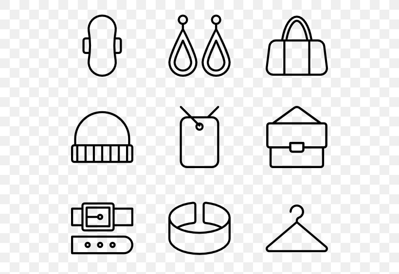 Clothing Accessories Clip Art, PNG, 600x564px, Clothing Accessories, Area, Black And White, Brand, Clothing Download Free