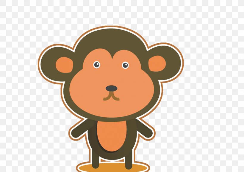 Cartoon Monkey Clip Art, PNG, 1654x1169px, Cartoon, Carnivoran, Cuteness, Mammal, Monkey Download Free
